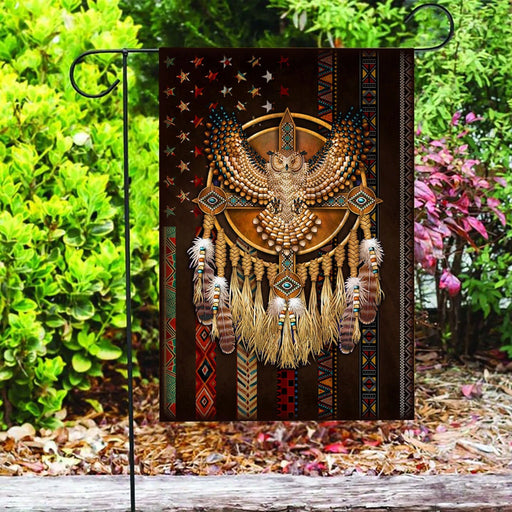 Custom Flag Native American Eagle Flag - Garden Flag V4