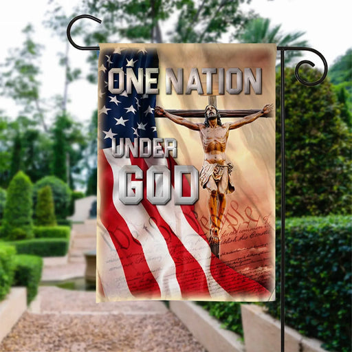 Custom Flag One Nation Under God Flag - Garden Flag V4