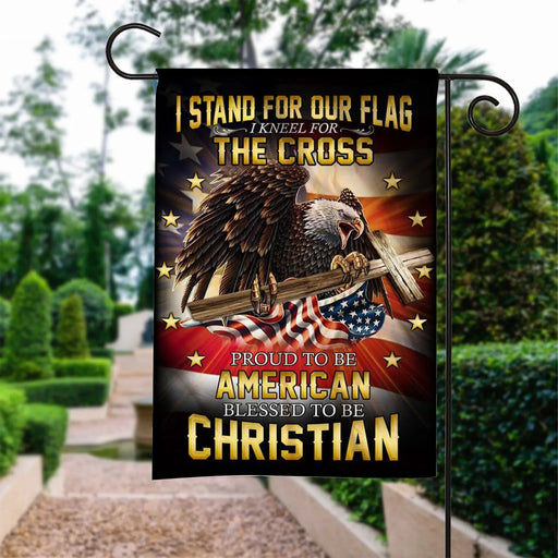 Custom Flag American Eagle Christian Cross Flag - Garden Flag V2