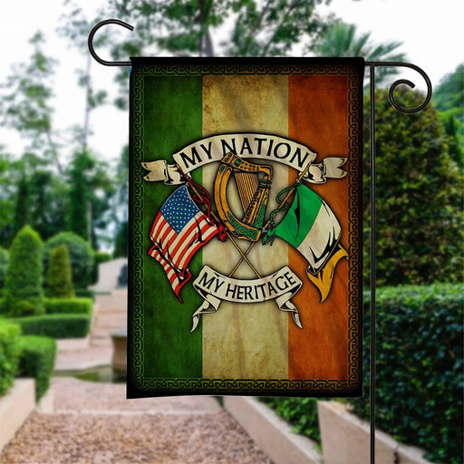 Custom Flag Irish My Nation My Heritage Flag - Garden Flag V2