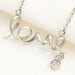 Mother's Love Is Bliss Scripted Love Necklace For Mom Message Card Favo Jewelry