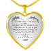 Gift For Mother Heart Pendant Necklace Heart Makes Us Family