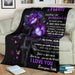 Mother's Day Gift from Son Beautiful Flower Personalized Blanket