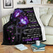 Mother's Day Gift from Daughter Beautiful Flower Personalized Blanket