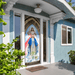 Mother Mary And Jesus Christ Door Cover - Flagwix