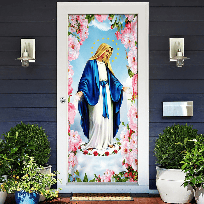 Mother Mary Door Cover - Flagwix
