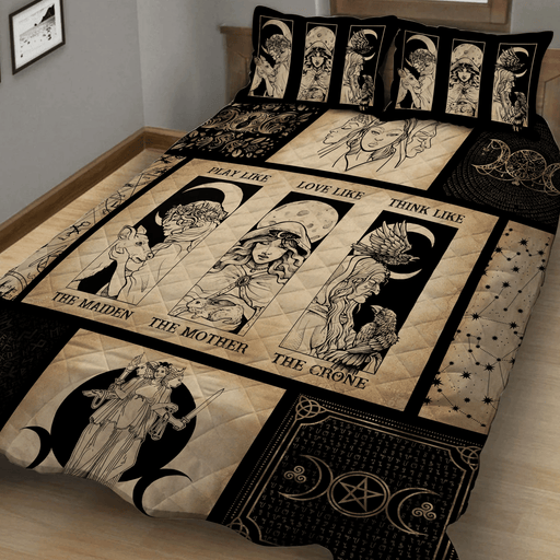 Maiden Mother Crone Witch Quilt Bedding