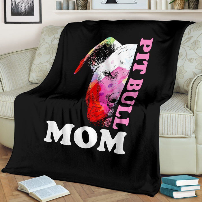 Pit Bull Mom Premium Blanket