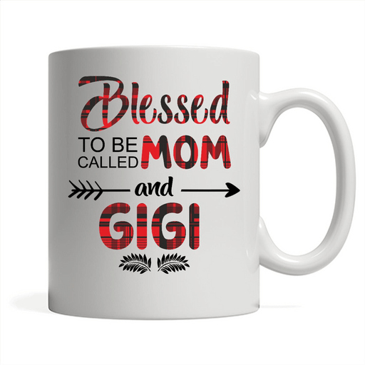 Blessed To Be Called Mom And Gigi - Full-Wrap Coffee White Mug