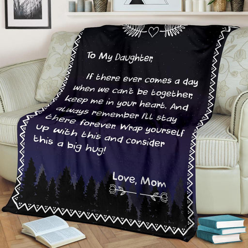 TO MY DAUGHTER - LOVE MOM BLANKET