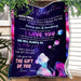 To My Daughter Life Gave Me The Gift Of You Love Mom Fleece Blanket