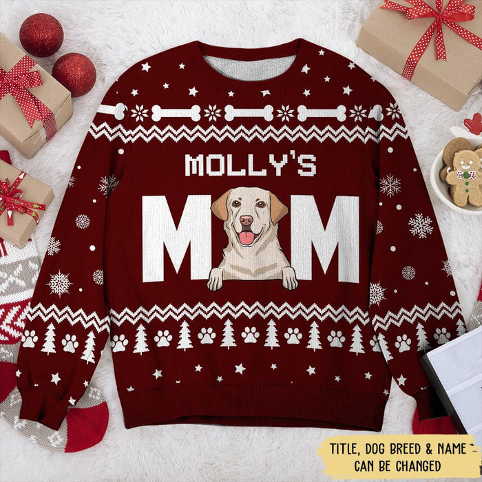 Labrador Dog Mom Personalized Ugly Sweaters Sweatshirt Christmas Gift Ideas