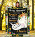 Always Remember You Are Braver Than You Live Sunflower Elephant Mom Premium Blanket