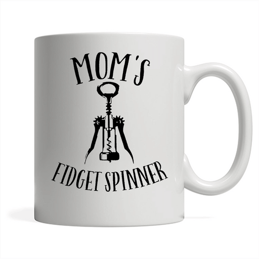 Mom's Fidget Spinner - Full-Wrap Coffee White Mug