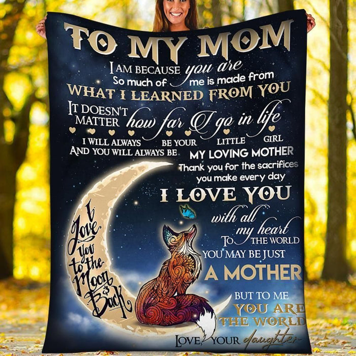 DAUGHTER TO MOM 4 - Fleece Blanket