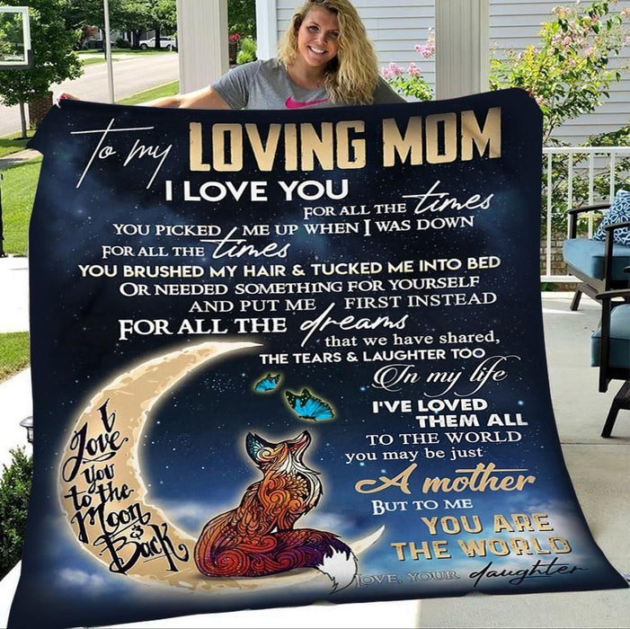 Daughter To Mom Fleece Blanket Gift For Mom Mother's Day Gift Ideas