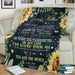 You Are The World Sunflowers Daughter To Mom Gift - Fleece Blanket