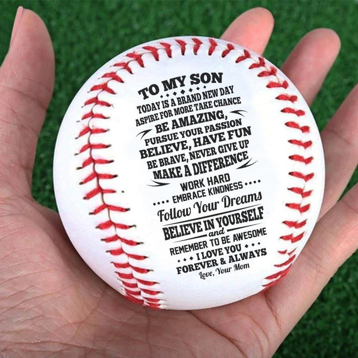 To My Son Baseball Ball BN39