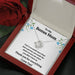 TO MY BONUS MOM "CHOICE TO LOVE ME" LOVE KNOT NECKLACE GIFT SET