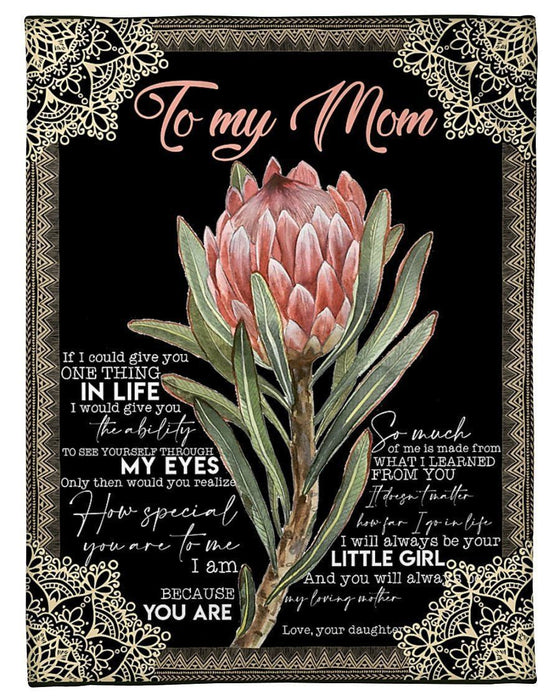 I Will Always Be Your Little Girl Lovely Message From Daughter Gifts For Mom Fleece Blanket