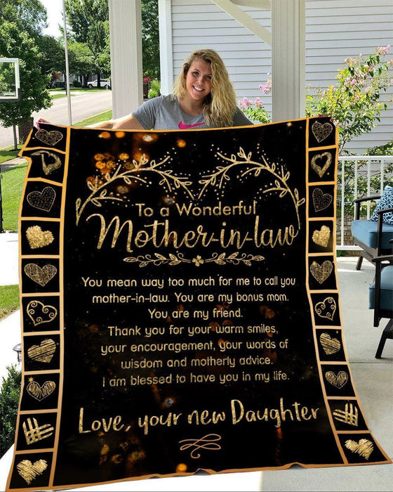 Famh - To a wonderful mother-in-law 50x60 blanket, Gifts For Mom, Gift For Mother, Mom blanket, Special Gift For Her, All Size Blanket