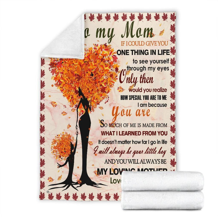 Gift for Mom from son Mother's Day Personalized Blanket for Mom