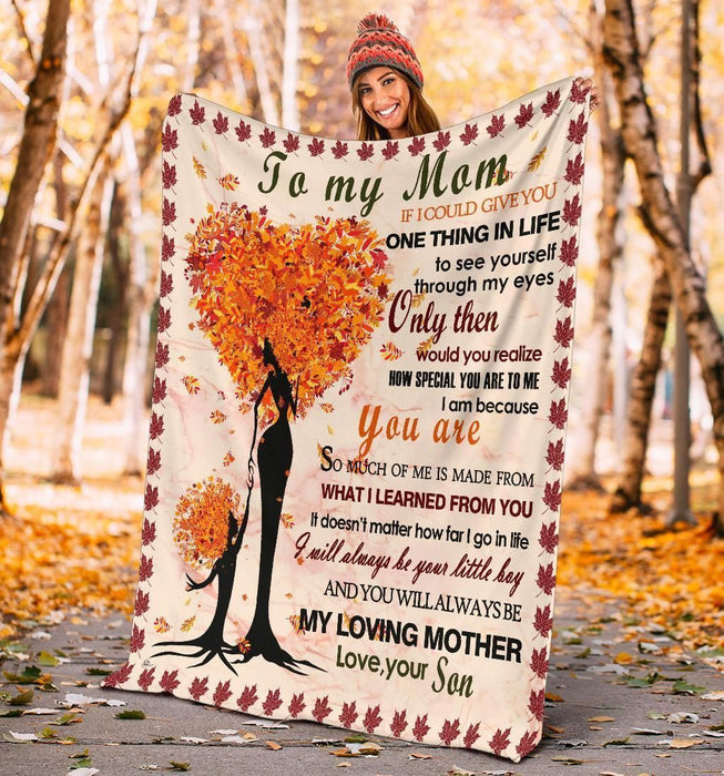 Gift for Mom from son Mother's Day Personalized Blanket for Mom