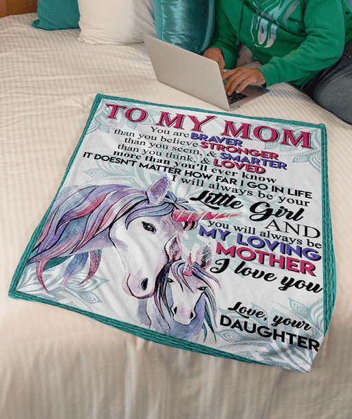 TO MY MOM - UNICORN  Blanket