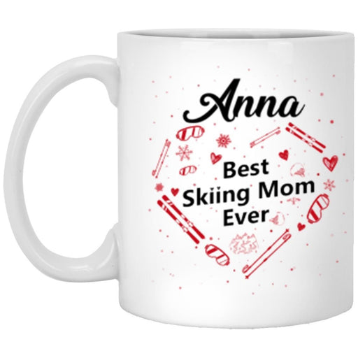 Personalized - Ski Mom Nutrition Red Fact Mug