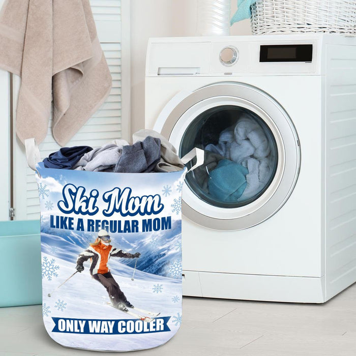 Ski Mom Laundry Basket