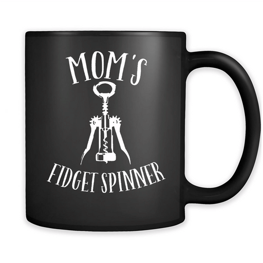 Mom's Fidget Spinner - Full-Wrap Coffee Black Mug