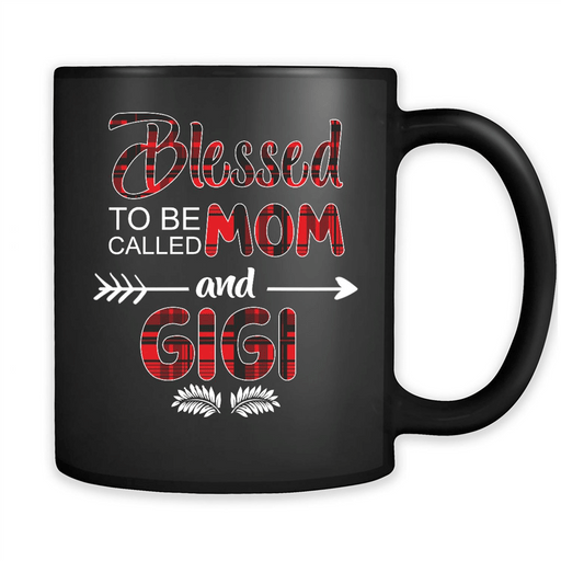 Blessed To Be Called Mom And Gigi - Full-Wrap Coffee Black Mug