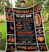 Blanket - Football - To my son - Be that boy (Mom)