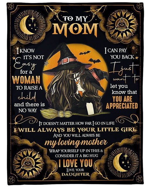 Gift for mom - Halloween gift - To my mom - Wicca - My witch mom- Blanket - MP1510