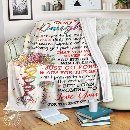 Mom - Family Blanket - My Daughter - Just Go Forth
