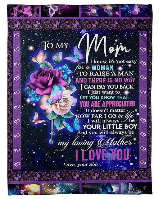 I Will Always Your Little Boy Great Gift From Son To Mom Fleece Blanket