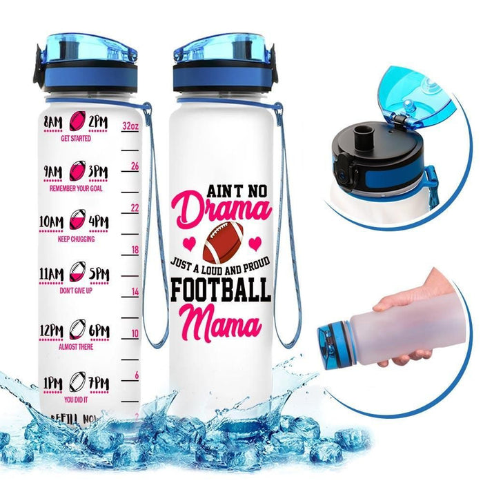 Personalized American Football Mom YW1103561CL Water Tracker Bottle
