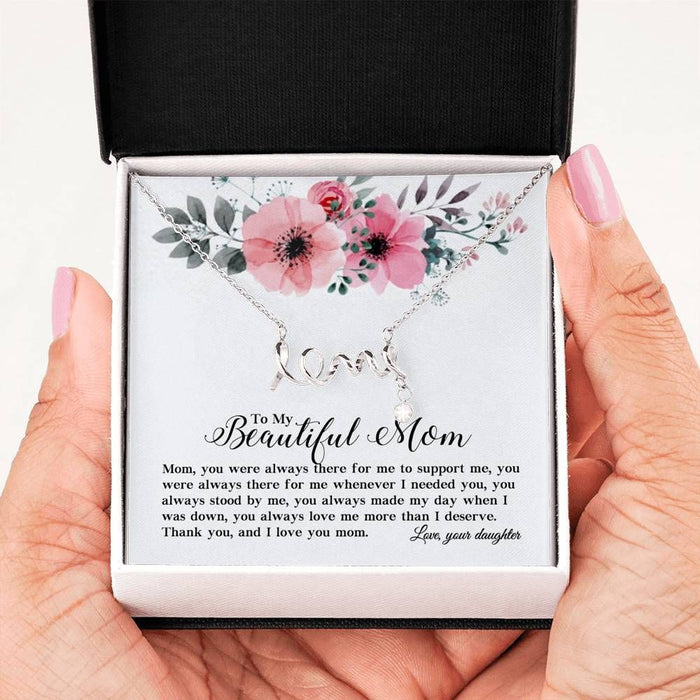An Amazing Gift Of Love For A Mother Scripted Love Necklace Message Card Favo Jewelry