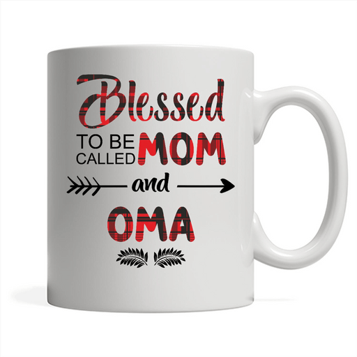 Blessed To Be Called Mom And Oma - Full-Wrap Coffee White Mug
