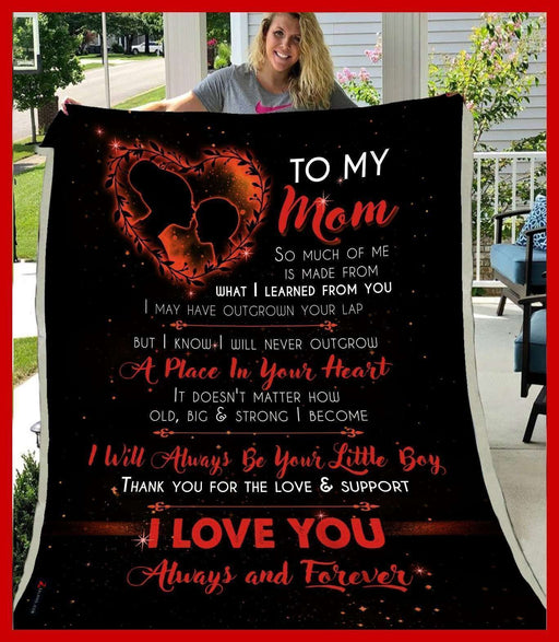 I Love You Always And Forever Giving Mom Blanket