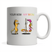 Your Mom My Mom Unicorn Coloful - Full-Wrap Coffee White Mug