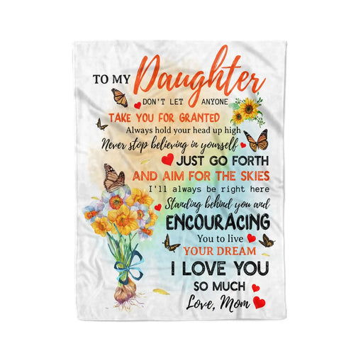To My Daughter Best Gift For Mom - Fleece Blanket