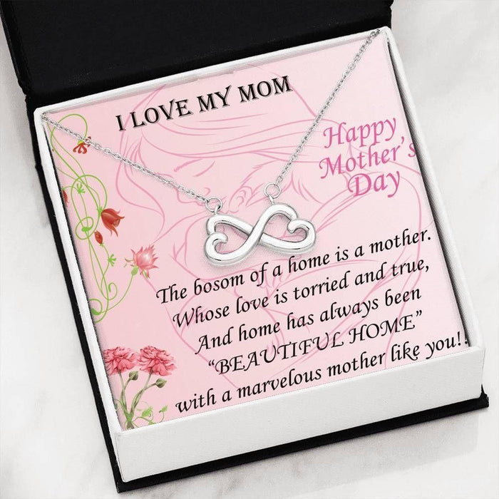 Family To My Marvelous Mom Necklace Happy Mother's Day