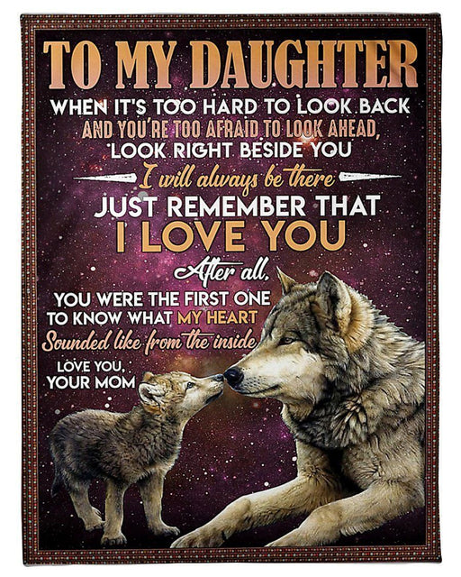 To My Daughter Just Remember That I Love You Gifts From Mom Fleece Blanket