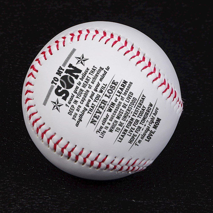 Mom To Son - You Will Never Lose - Baseball Ball SH167