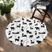 Cat Moments Round Rug