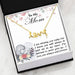 You'll Always Be With Me In My Heart Scripted Love Necklace Gift For Mama