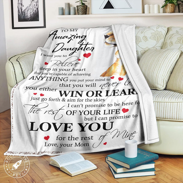 Mom - Family Blanket - My Amazing Daughter - Deep In Your Heart