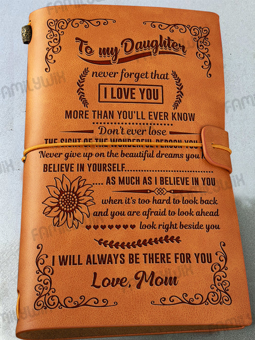 Mom To Daughter, Believe In Yourself As Much As I Believe In You Leather Journal JV27