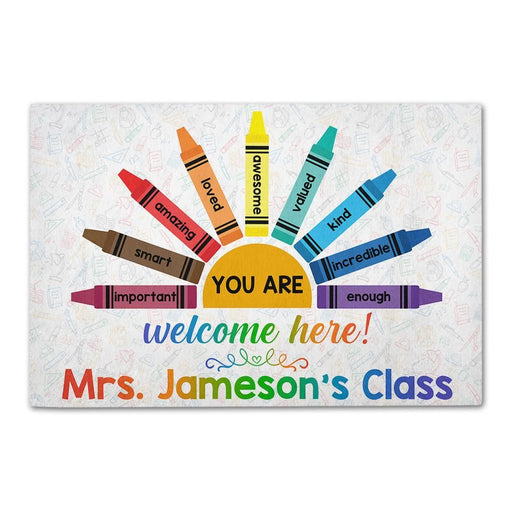 Personalized Classroom Ideas For Teacher You Are Important Funny Indoor And Outdoor Doormat Gift For Teacher Student Classroom Decor Warm House Gift Welcome Mat